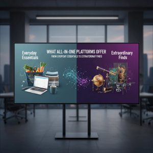 All-in-one platforms offering everything from everyday essentials to extraordinary finds
