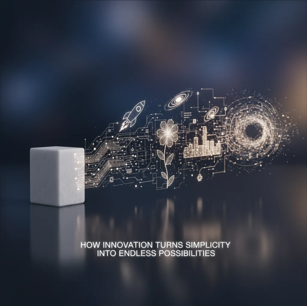 Minimalistic design concept symbolizing innovation and simplicity