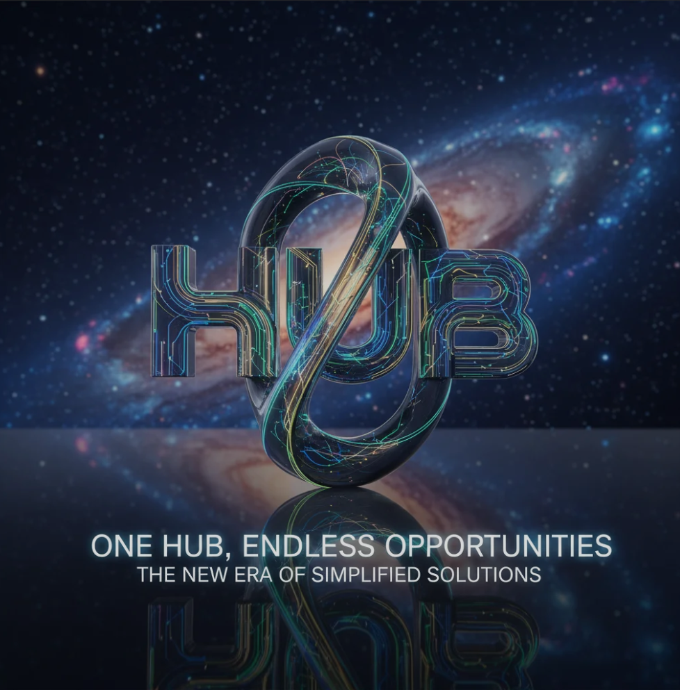 Team collaborating on an all-in-one digital platform dashboard representing simplified business solutions