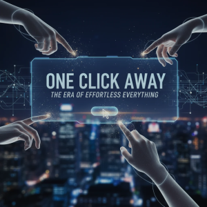 Person using smartphone to control smart home devices with one click