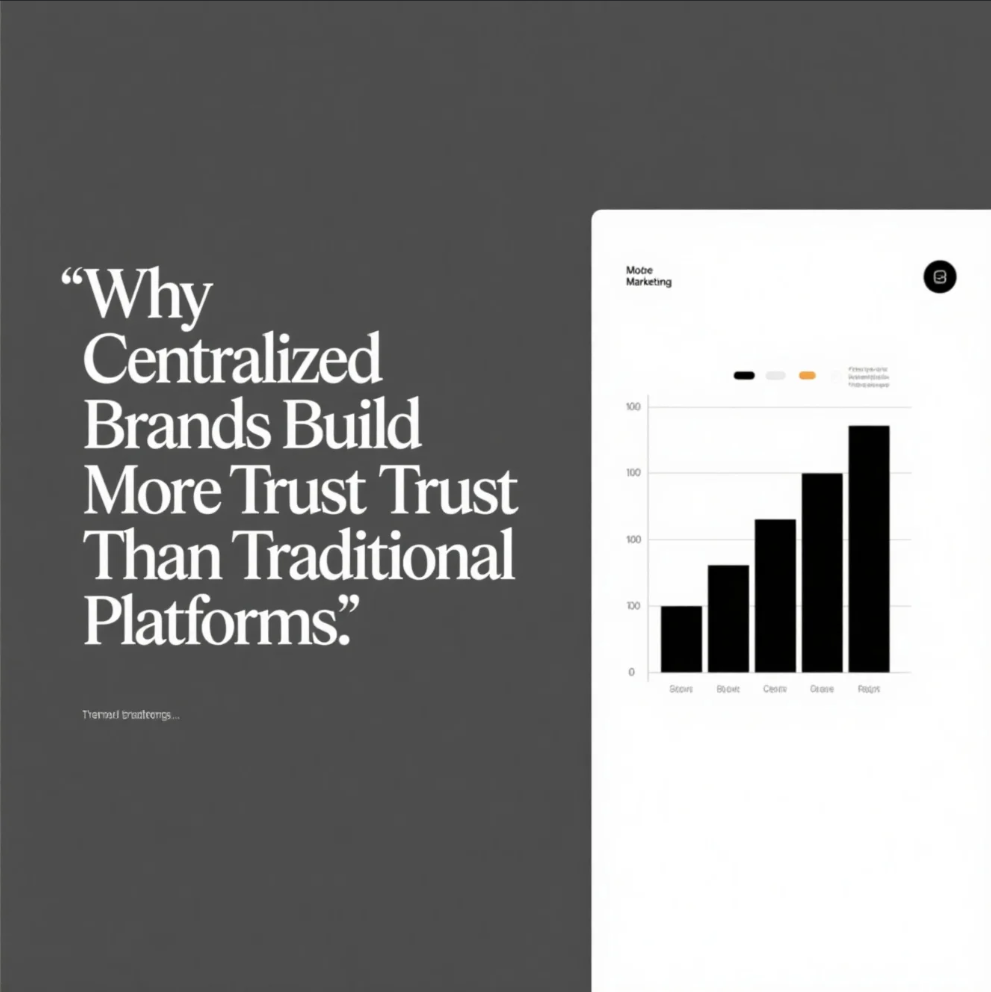 Centralized digital platform showing unified brand experience