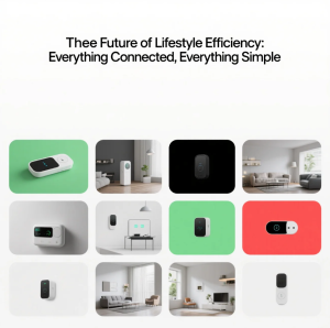 Minimalist smart lifestyle setup showing connected devices, automation, and seamless digital living