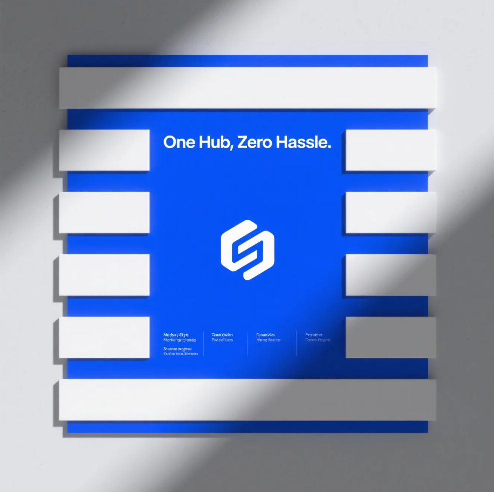 One hub zero hassle digital platform showing simplified user experience