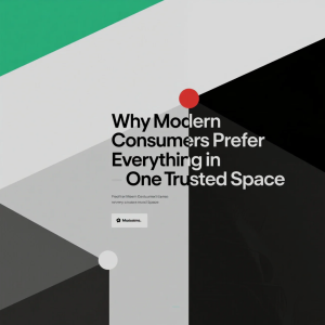 Modern consumer interacting with an integrated digital platform on multiple devices